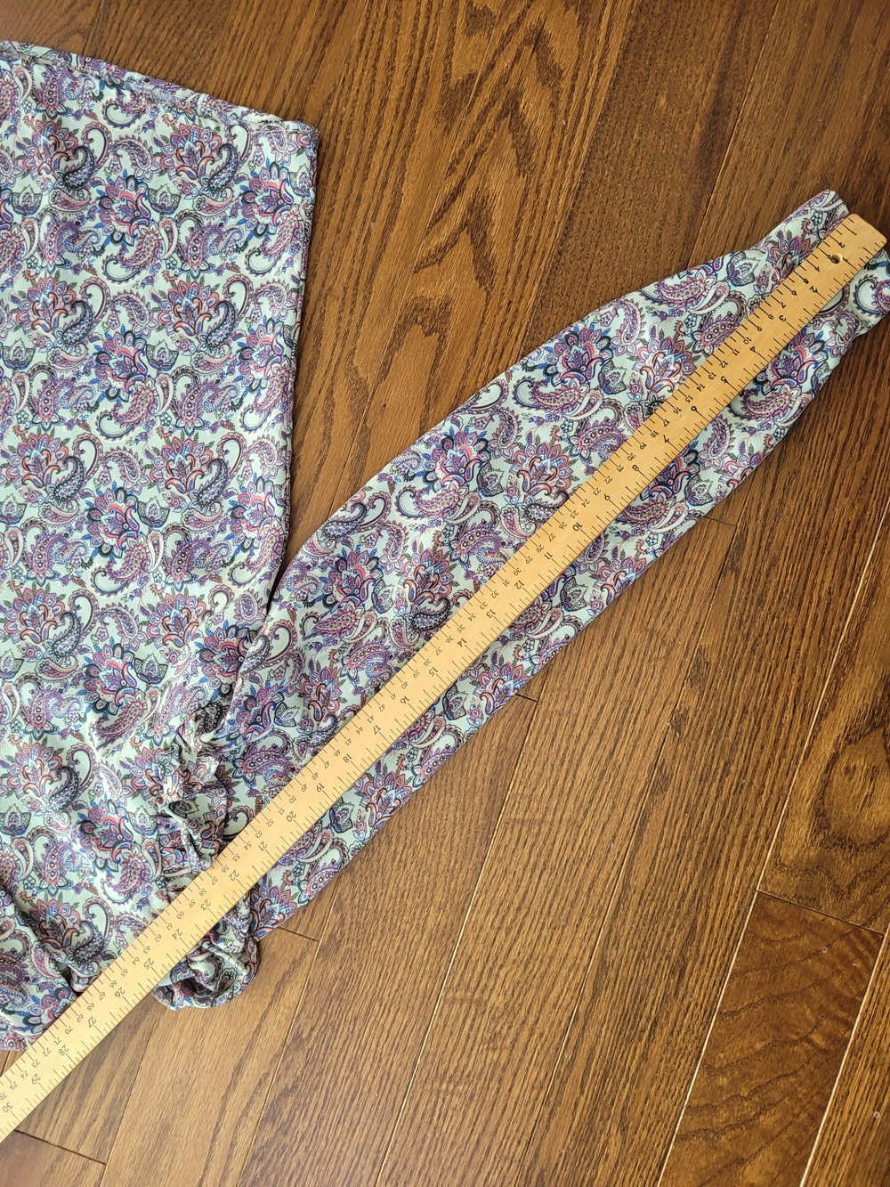 Lofty Manner Paisley Ruffle Shoulder Button-Up Blouse Size Small - Picture 6 of 8